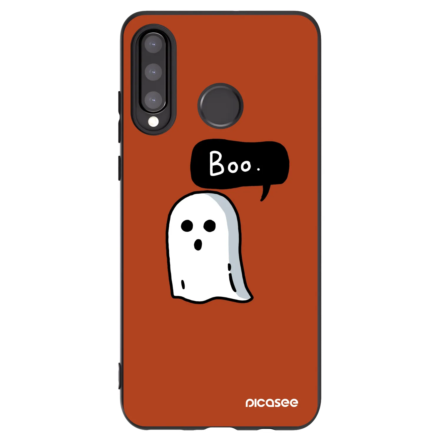 Picasee silikonový černý obal pro Huawei P30 Lite - Boo