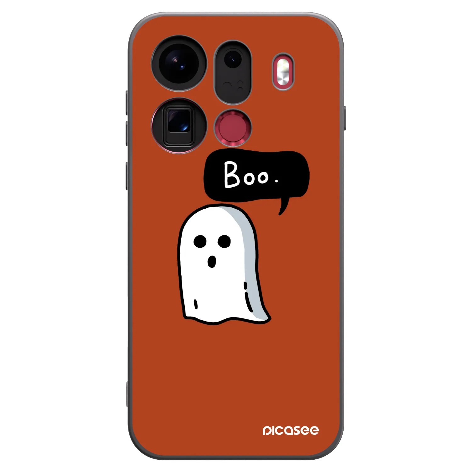 Picasee silikonový černý obal pro OPPO Find X9 Pro - Boo