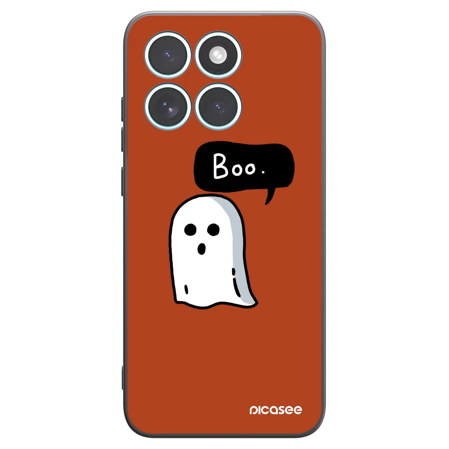 Picasee silikonový černý obal pro Motorola Edge 70 Fusion - Boo