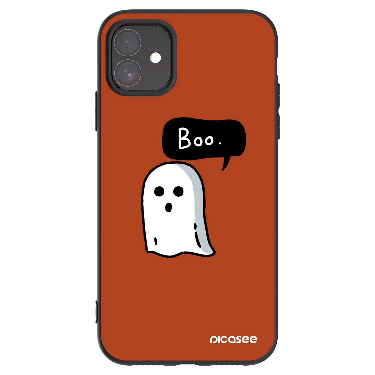Picasee silikonový černý obal pro Apple iPhone 11 - Boo