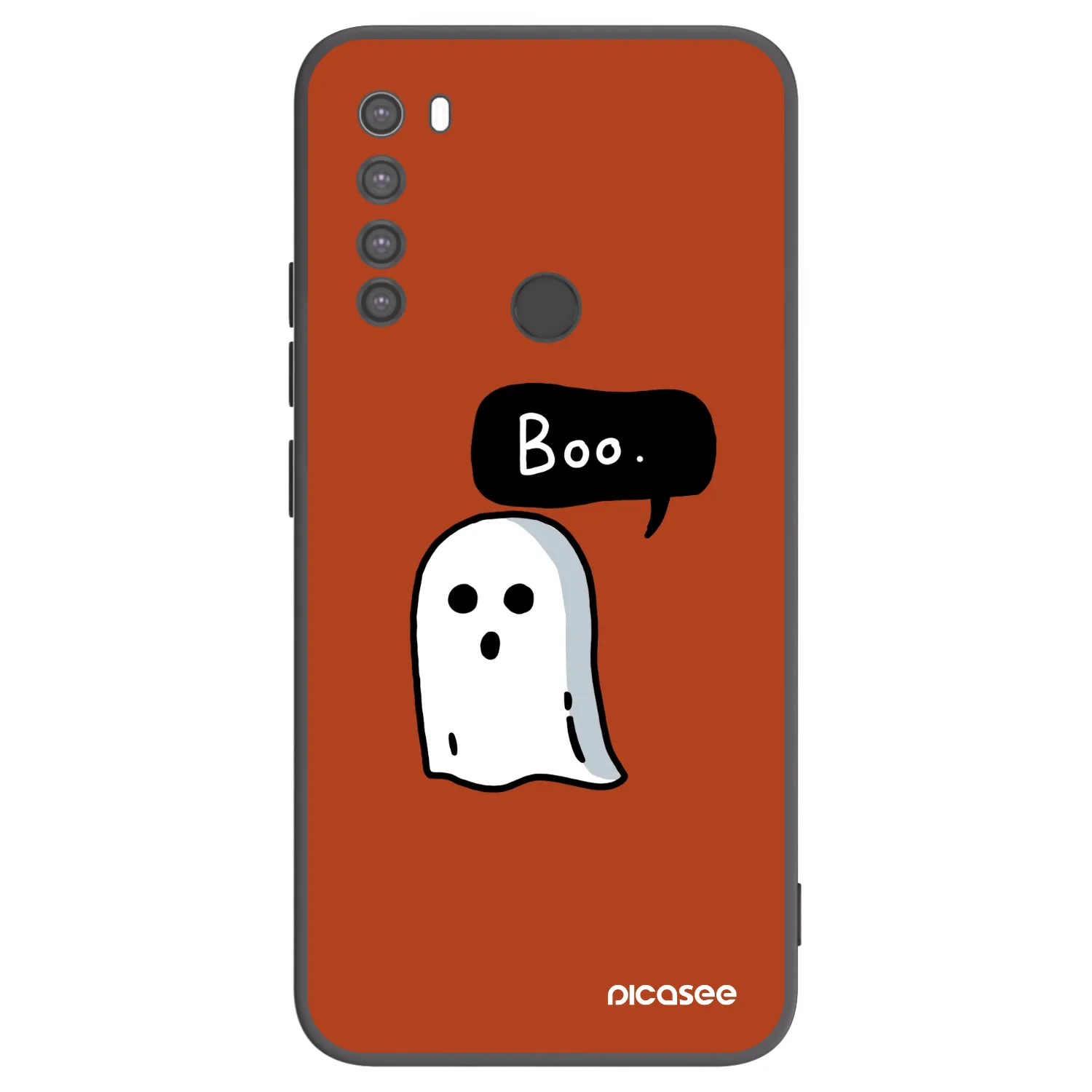 Picasee silikonový černý obal pro Xiaomi Redmi Note 8 - Boo