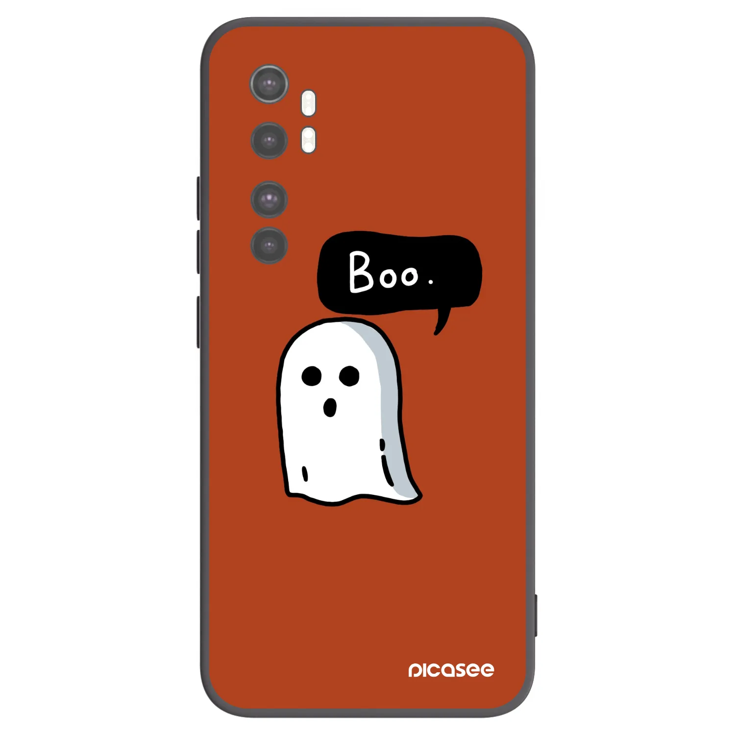 Picasee silikonový černý obal pro Xiaomi Mi Note 10 Lite - Boo