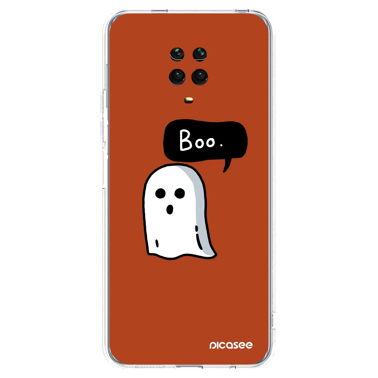 Picasee silikonový průhledný obal pro Xiaomi Redmi Note 9S - Boo
