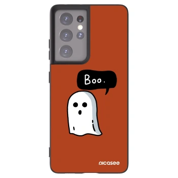 Picasee silikonový černý obal pro Samsung Galaxy S21 Ultra 5G G998B - Boo