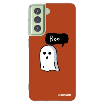Picasee silikonový průhledný obal pro Samsung Galaxy S21 FE 5G - Boo