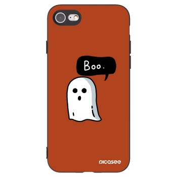 Picasee silikonový černý obal pro Apple iPhone SE 2022 - Boo