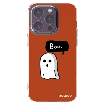 Picasee silikonový průhledný obal pro Apple iPhone 14 Pro - Boo