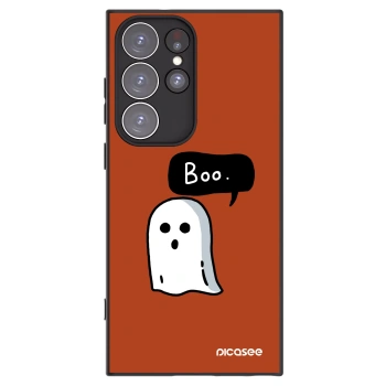 Picasee silikonový černý obal pro Samsung Galaxy S23 Ultra 5G - Boo