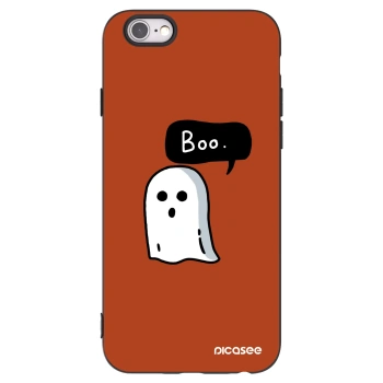 Picasee silikonový černý obal pro Apple iPhone 6/6S - Boo