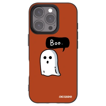 Picasee silikonový černý obal pro Apple iPhone 16 Pro - Boo