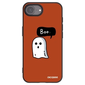 Picasee silikonový černý obal pro Apple iPhone 16e - Boo