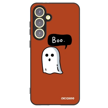 Picasee silikonový černý obal pro Samsung Galaxy S24 FE S721B - Boo