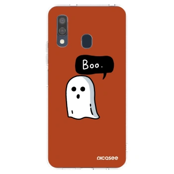 Picasee silikonový průhledný obal pro Samsung Galaxy A40 A405F - Boo