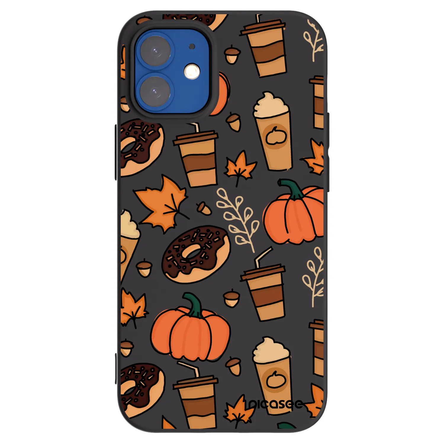 Picasee silikonový černý obal pro Apple iPhone 12 mini - Fallovers