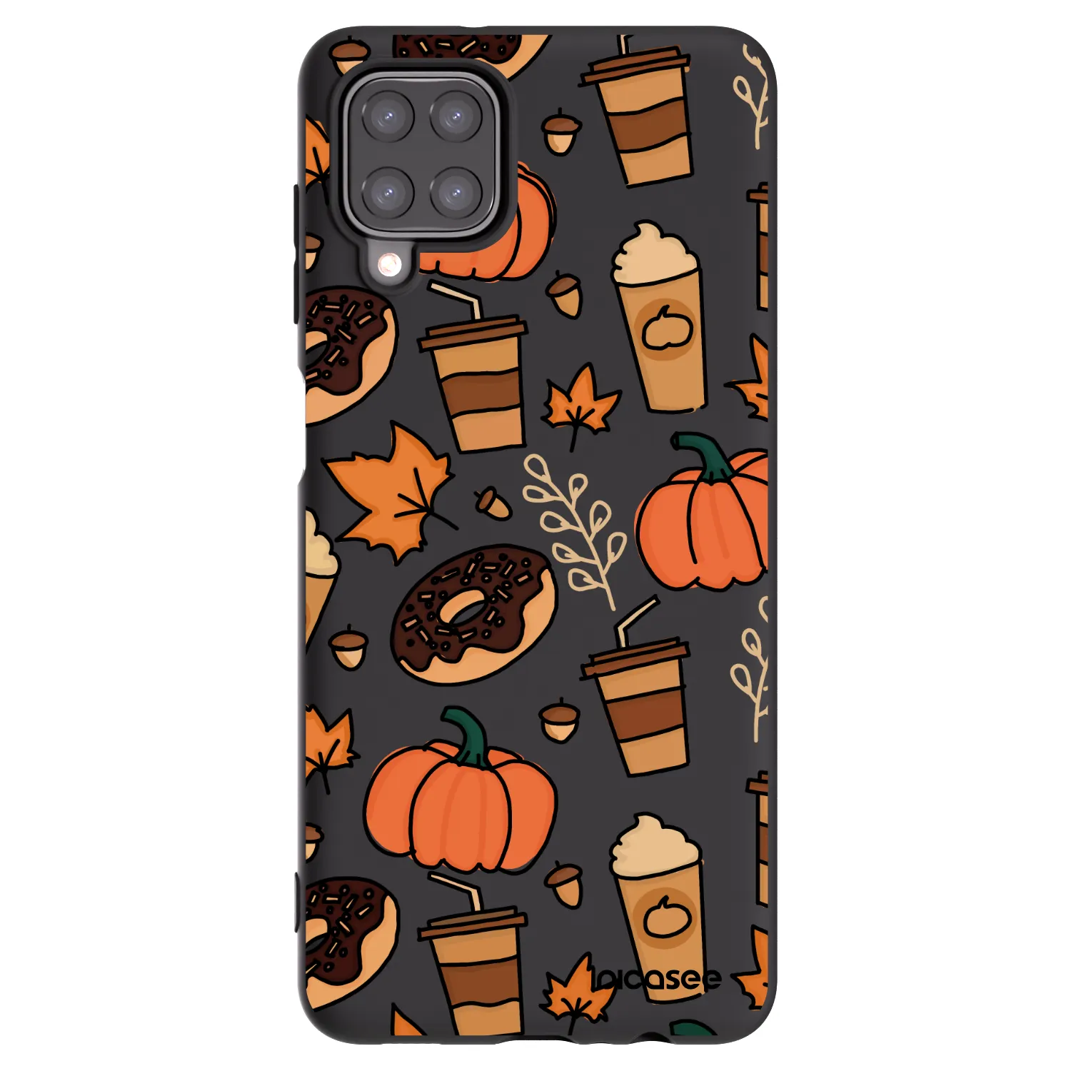 Picasee silikonový černý obal pro Samsung Galaxy A12 A125F - Fallovers