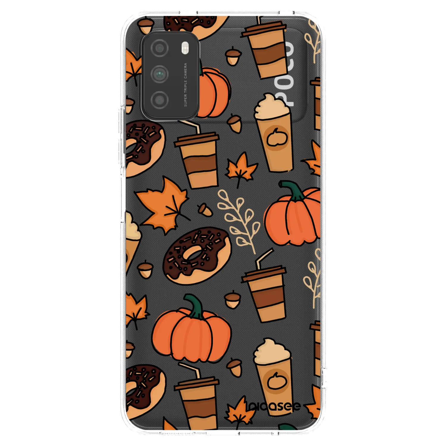 Picasee silikonový průhledný obal pro Xiaomi Poco M3 - Fallovers