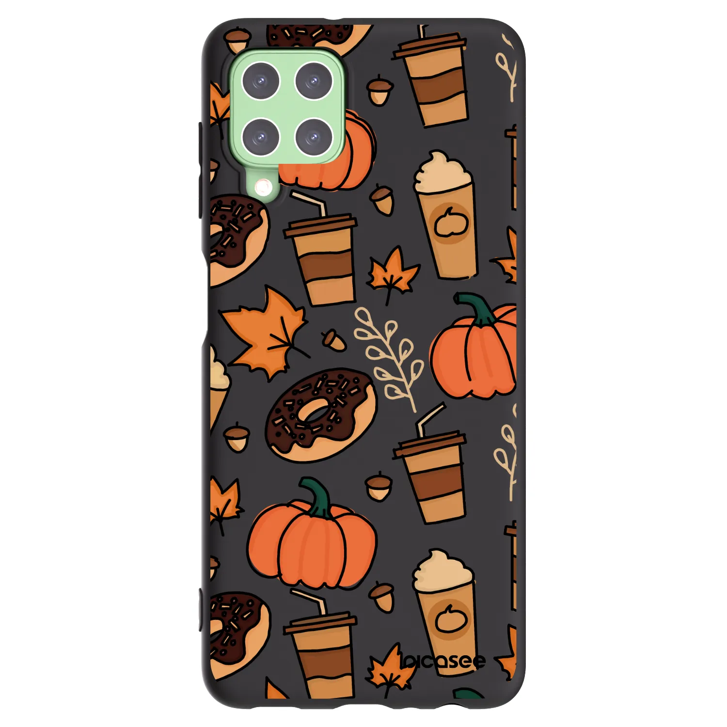 Picasee silikonový černý obal pro Samsung Galaxy A22 A225F 4G - Fallovers