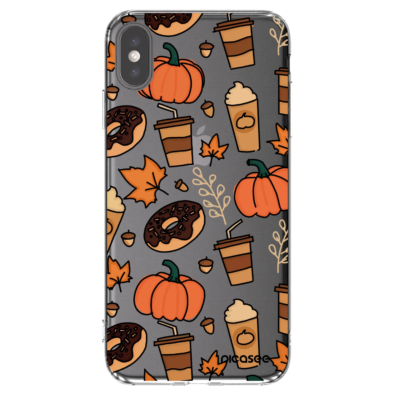 Picasee silikonový průhledný obal pro Apple iPhone XS Max - Fallovers