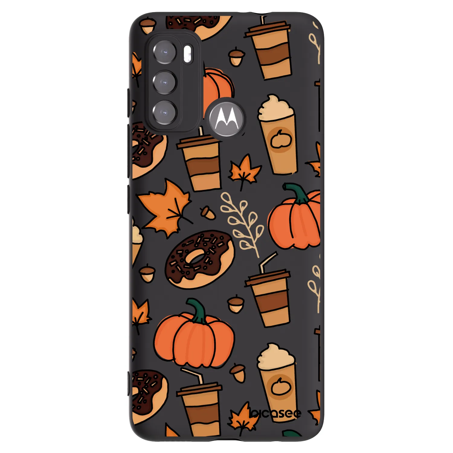 Picasee silikonový černý obal pro Motorola Moto G60 - Fallovers