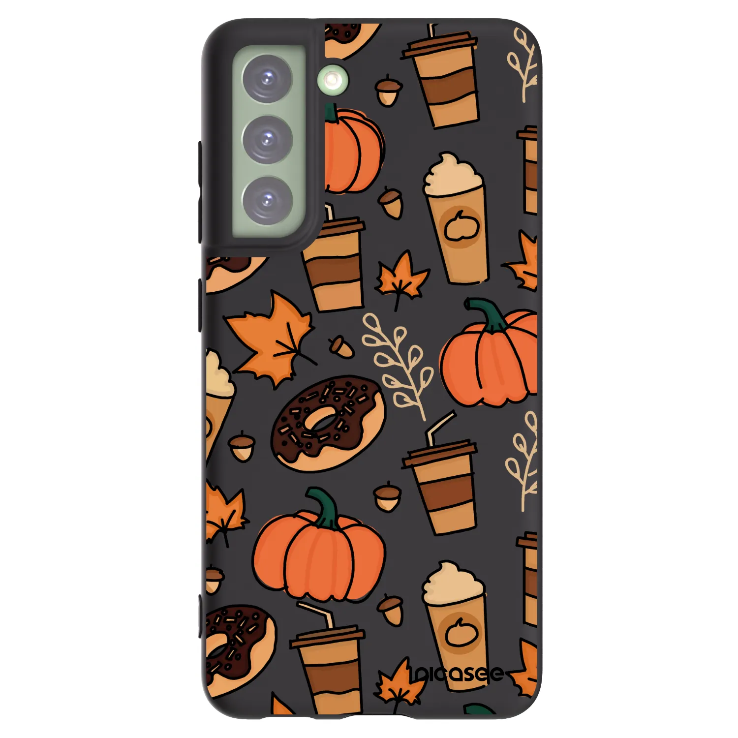 Picasee silikonový černý obal pro Samsung Galaxy S21 FE 5G - Fallovers