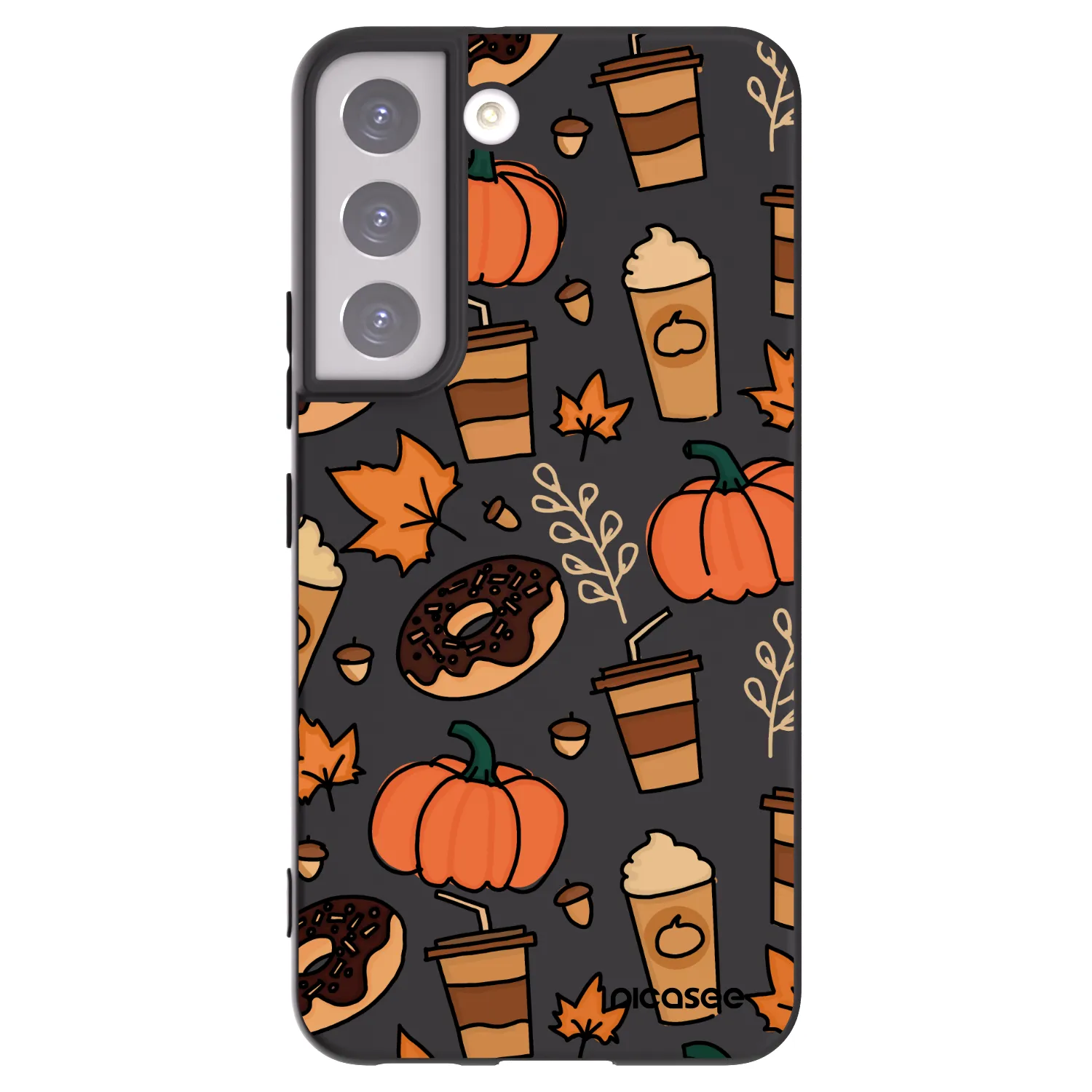 Picasee silikonový černý obal pro Samsung Galaxy S22 5G - Fallovers