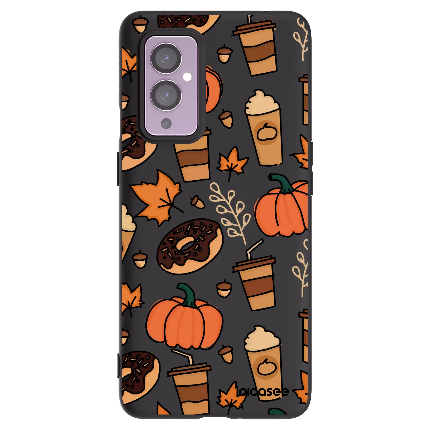 Picasee silikonový černý obal pro OnePlus 9 - Fallovers