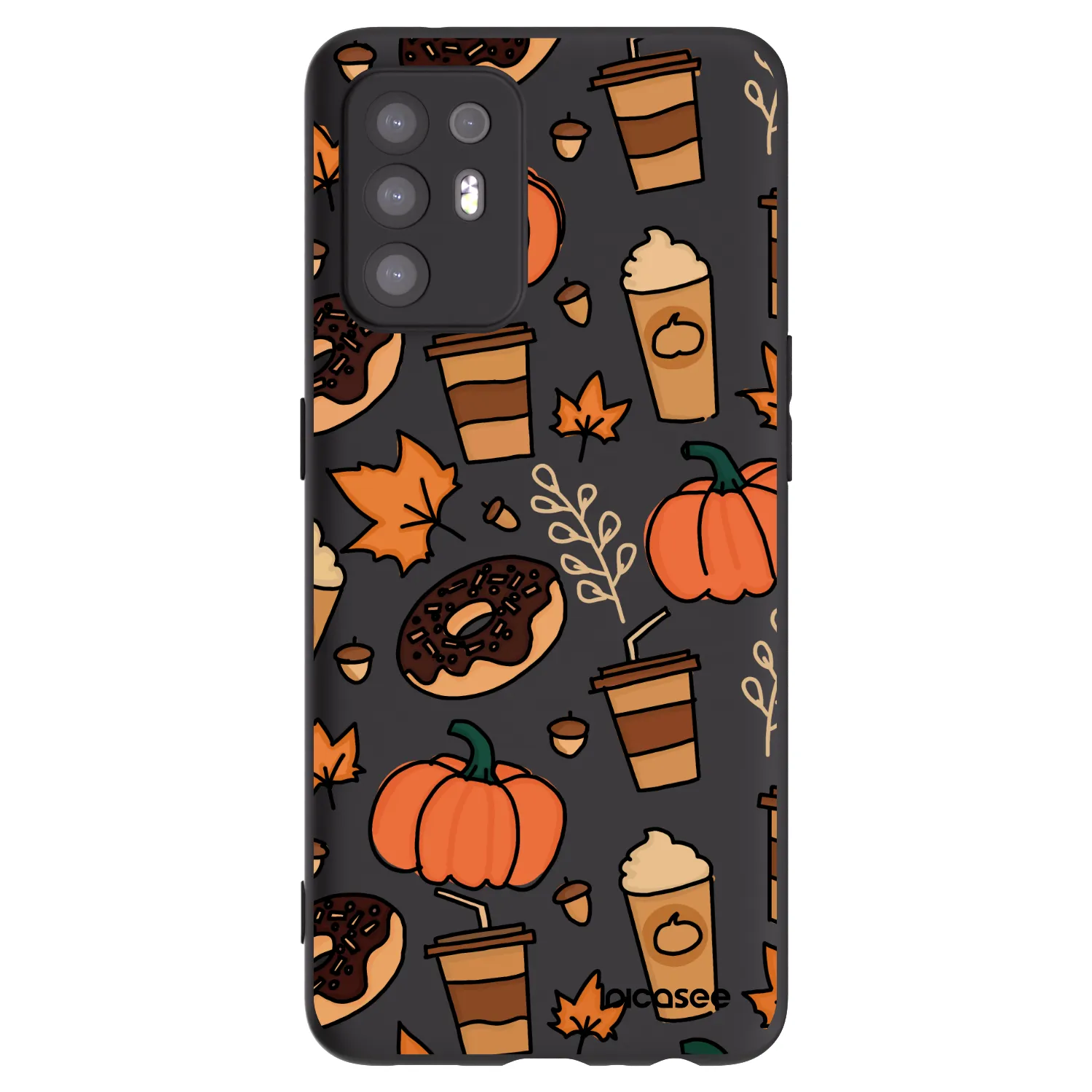 Picasee silikonový černý obal pro OPPO A94 5G - Fallovers