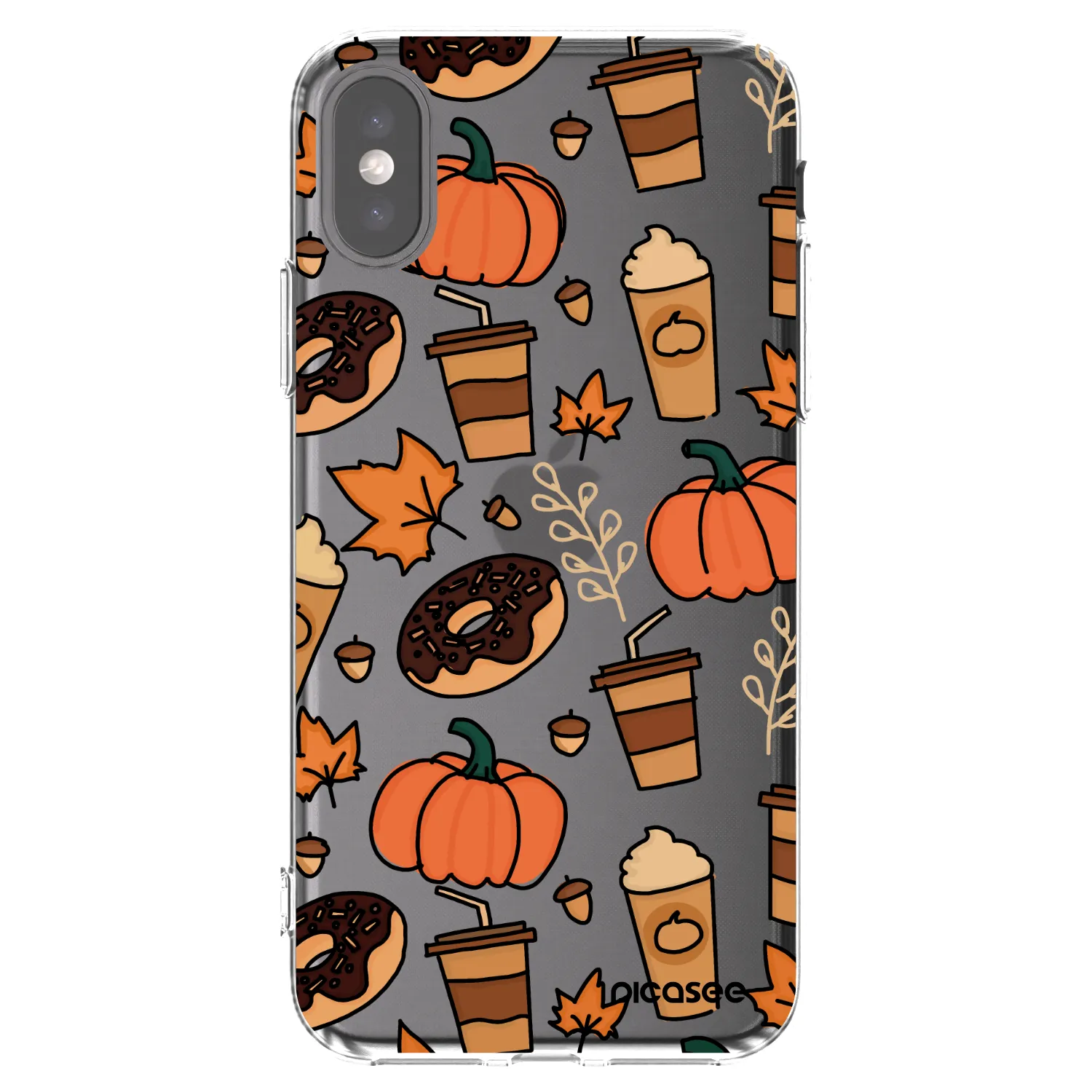 Picasee silikonový průhledný obal pro Apple iPhone X/XS - Fallovers