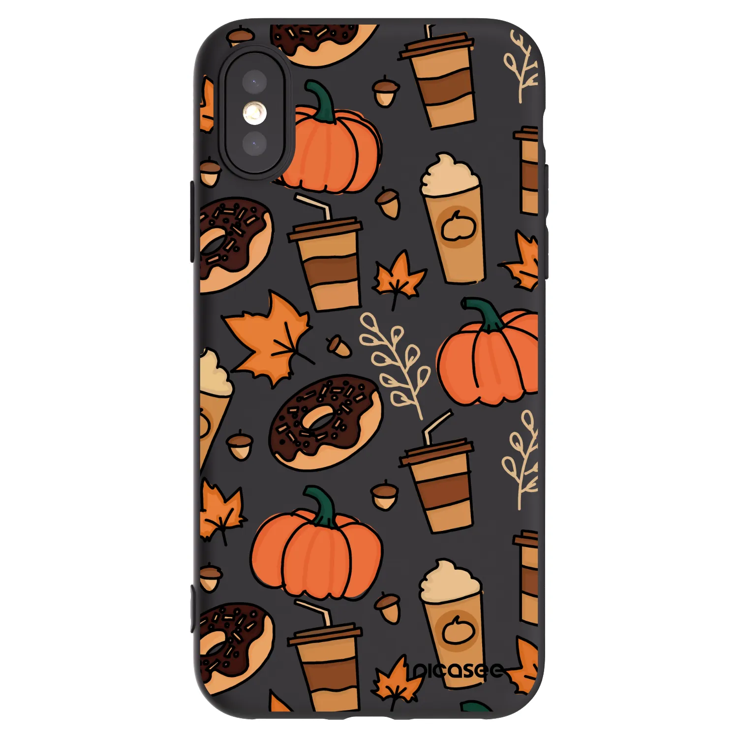 Picasee silikonový černý obal pro Apple iPhone X/XS - Fallovers