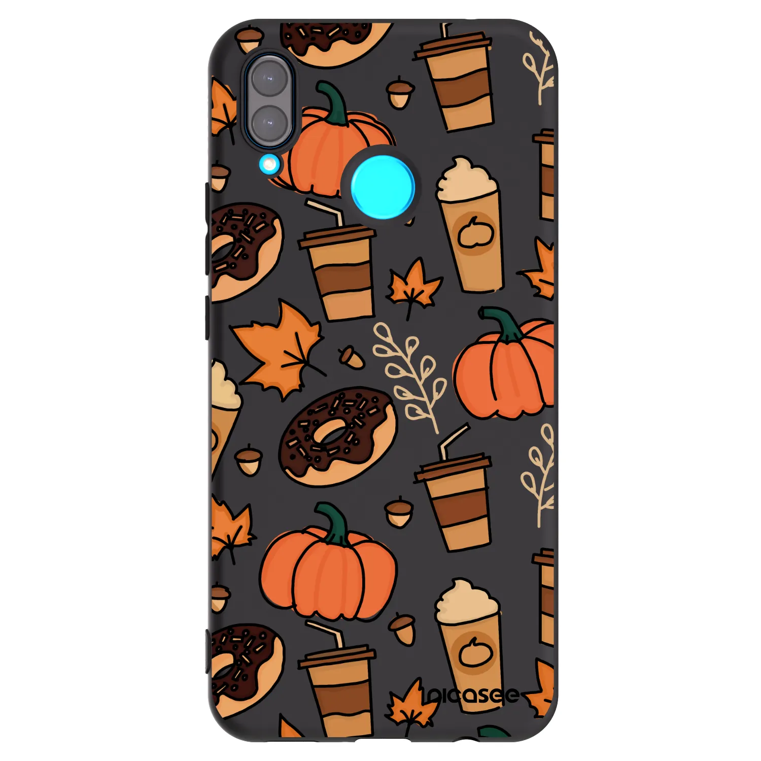 Picasee silikonový černý obal pro Huawei Nova 3 - Fallovers