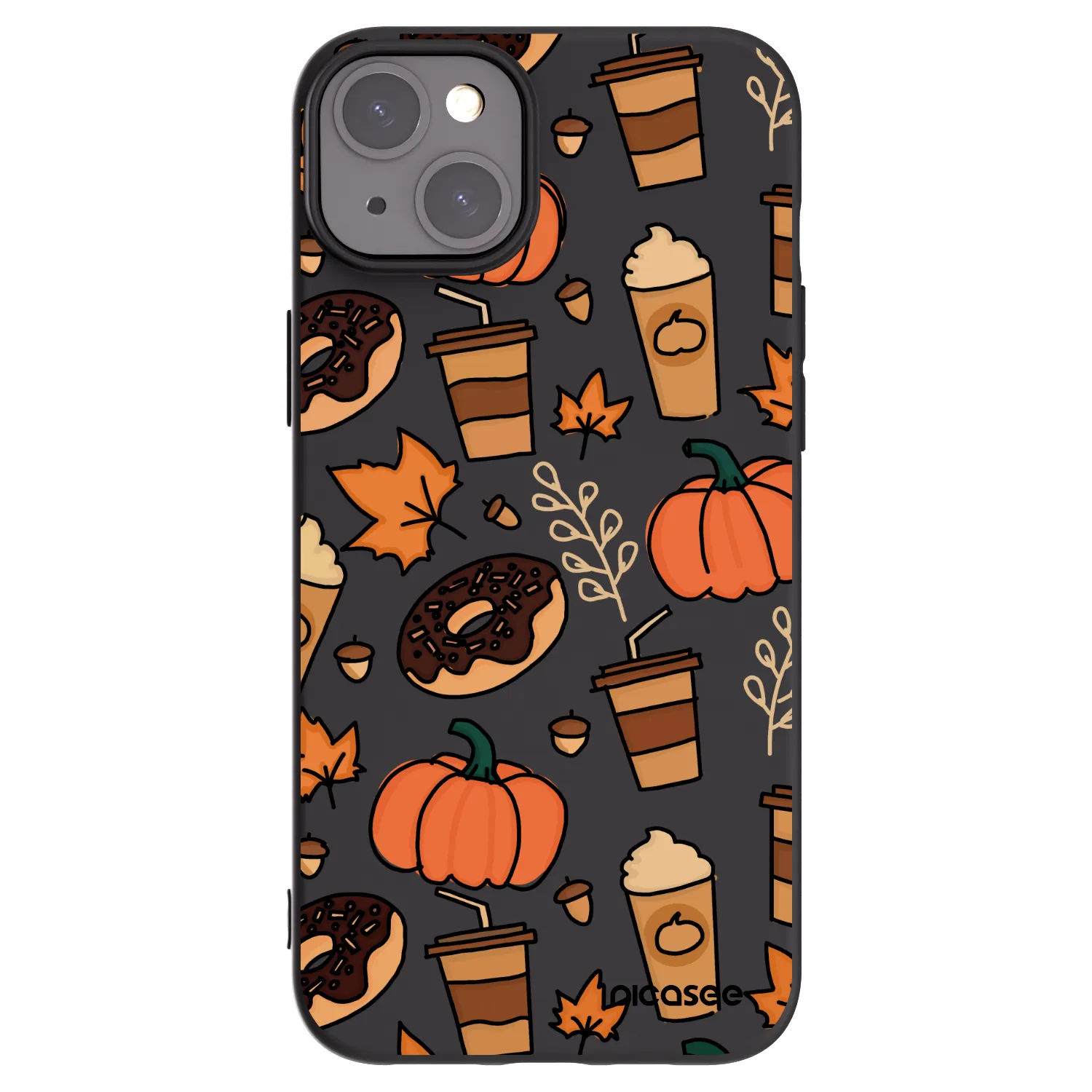 Picasee silikonový černý obal pro Apple iPhone 15 Plus - Fallovers