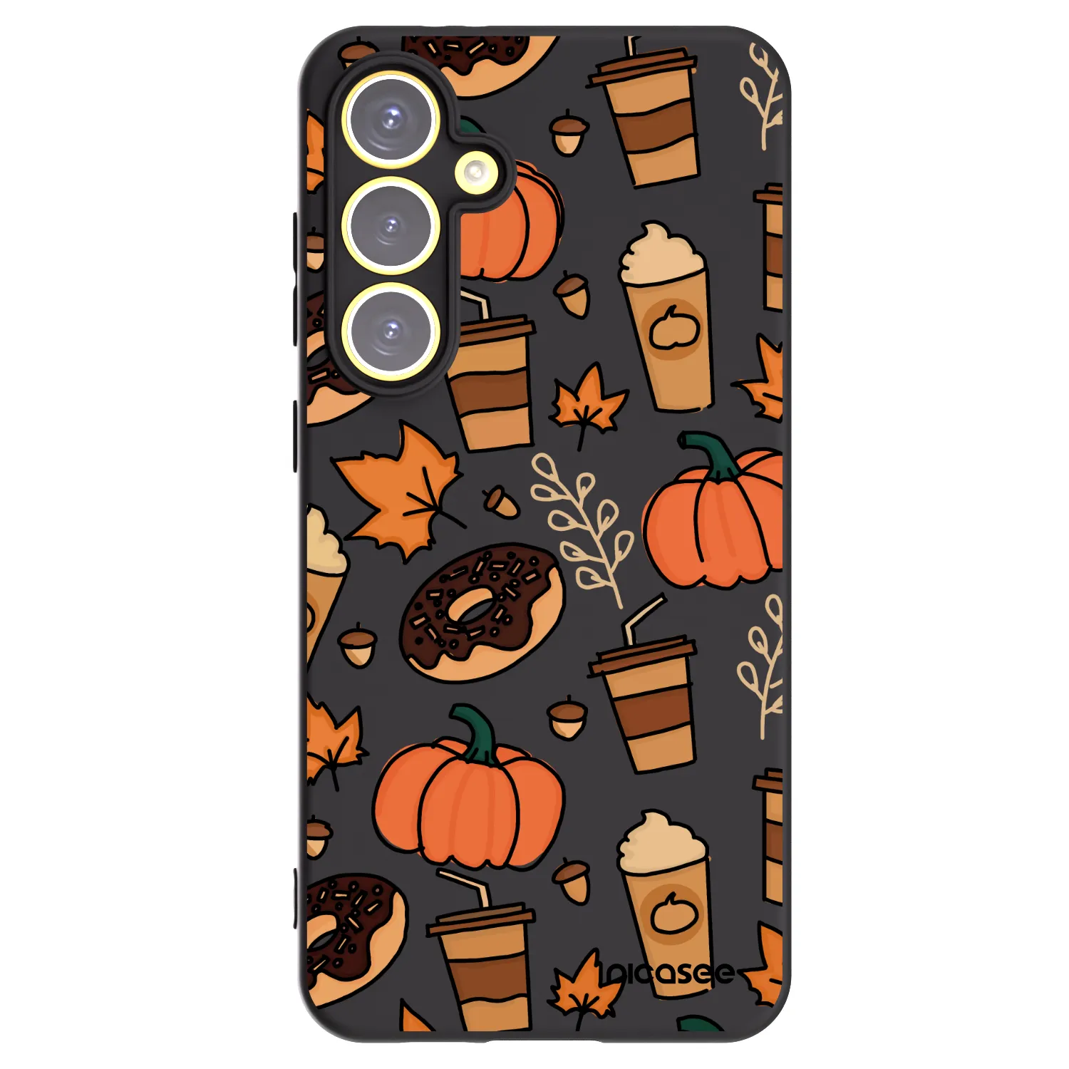 Picasee silikonový černý obal pro Samsung Galaxy S24 FE S721B - Fallovers