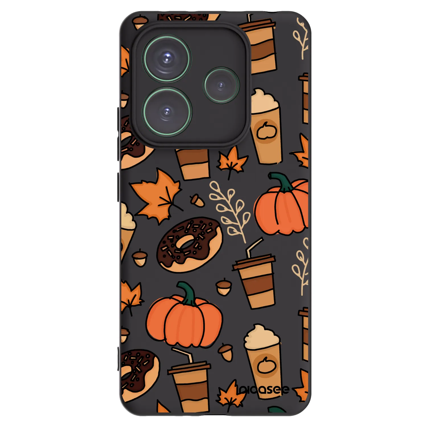 Picasee silikonový černý obal pro Xiaomi Redmi Note 14 5G - Fallovers