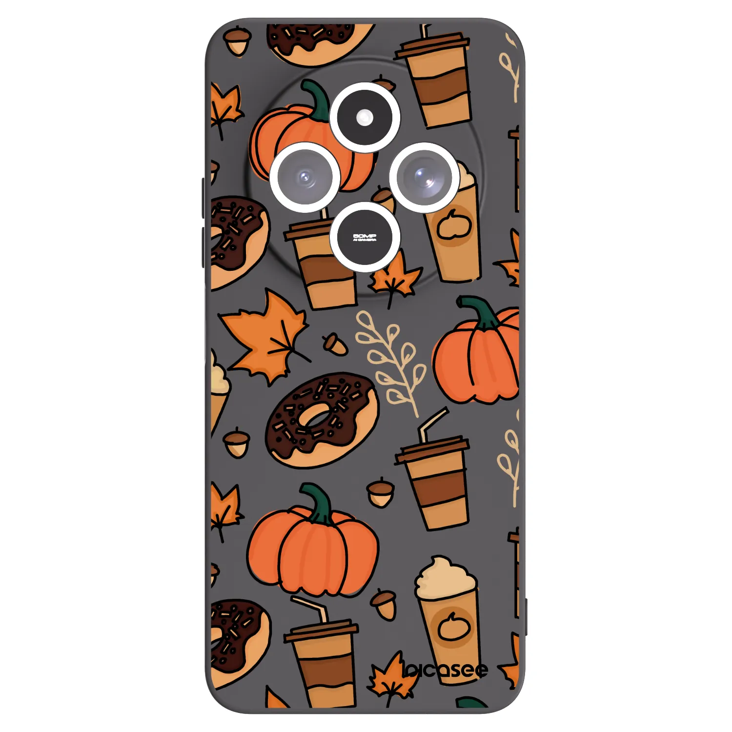 Picasee silikonový černý obal pro Xiaomi Redmi 14C - Fallovers