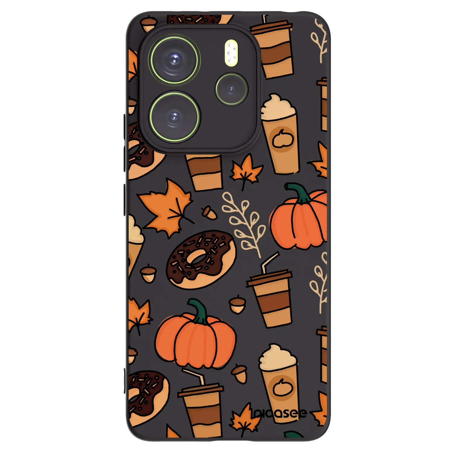 Picasee silikonový černý obal pro Xiaomi Redmi Note 14 4G - Fallovers