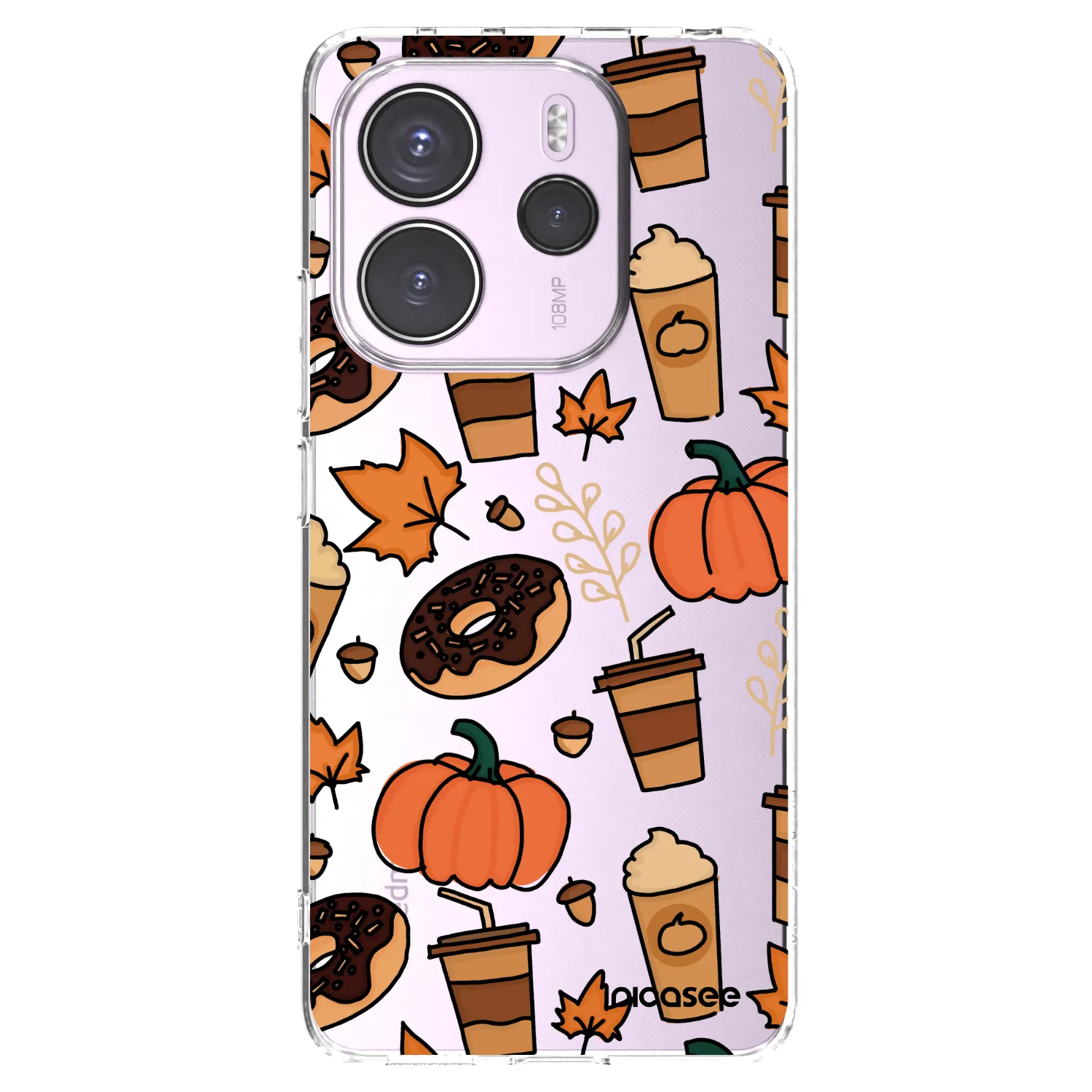 Picasee silikonový průhledný obal pro Xiaomi Redmi Note 14 4G - Fallovers