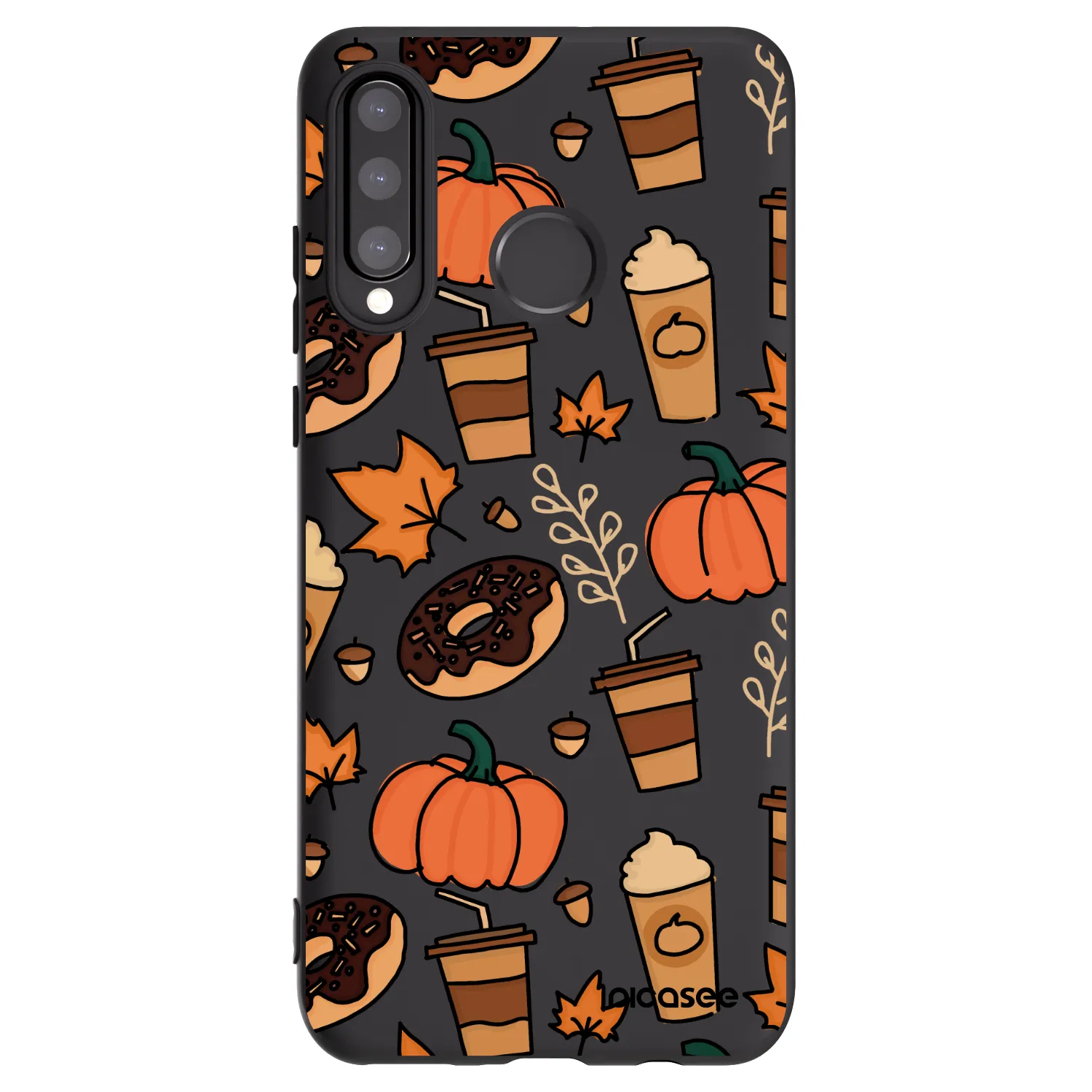 Picasee silikonový černý obal pro Huawei P30 Lite - Fallovers