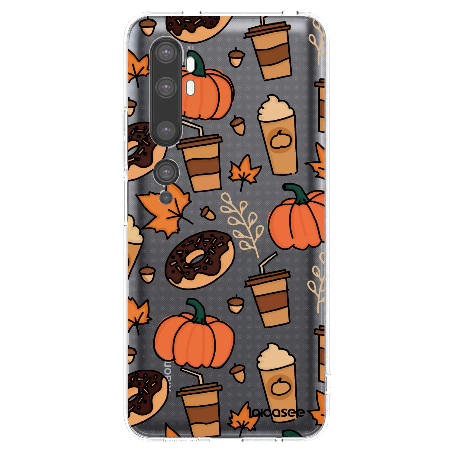 Picasee silikonový průhledný obal pro Xiaomi Mi Note 10 (Pro) - Fallovers