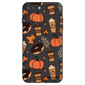 Picasee silikonový černý obal pro Apple iPhone 8 Plus - Fallovers