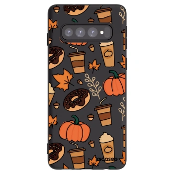 Picasee silikonový černý obal pro Samsung Galaxy S10 G973 - Fallovers