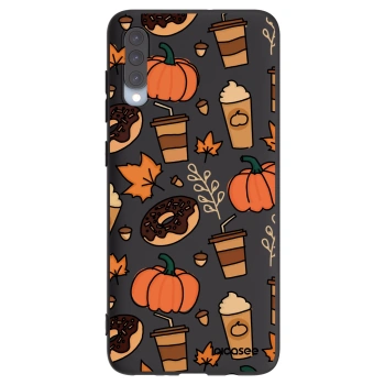 Picasee silikonový černý obal pro Samsung Galaxy A70 A705F - Fallovers