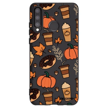 Picasee silikonový černý obal pro Huawei P30 Lite - Fallovers