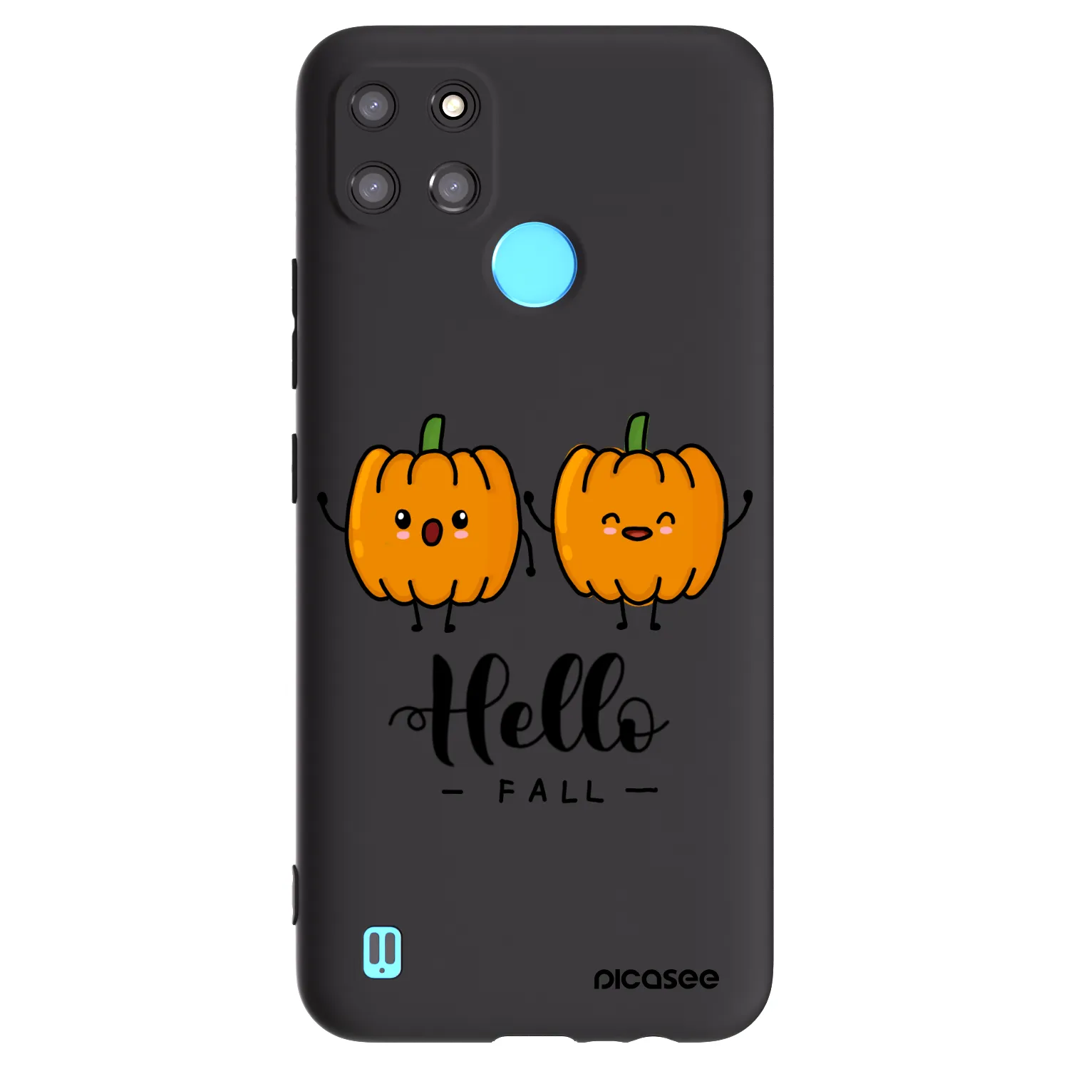 Picasee silikonový černý obal pro Realme C21Y - Hallo Fall