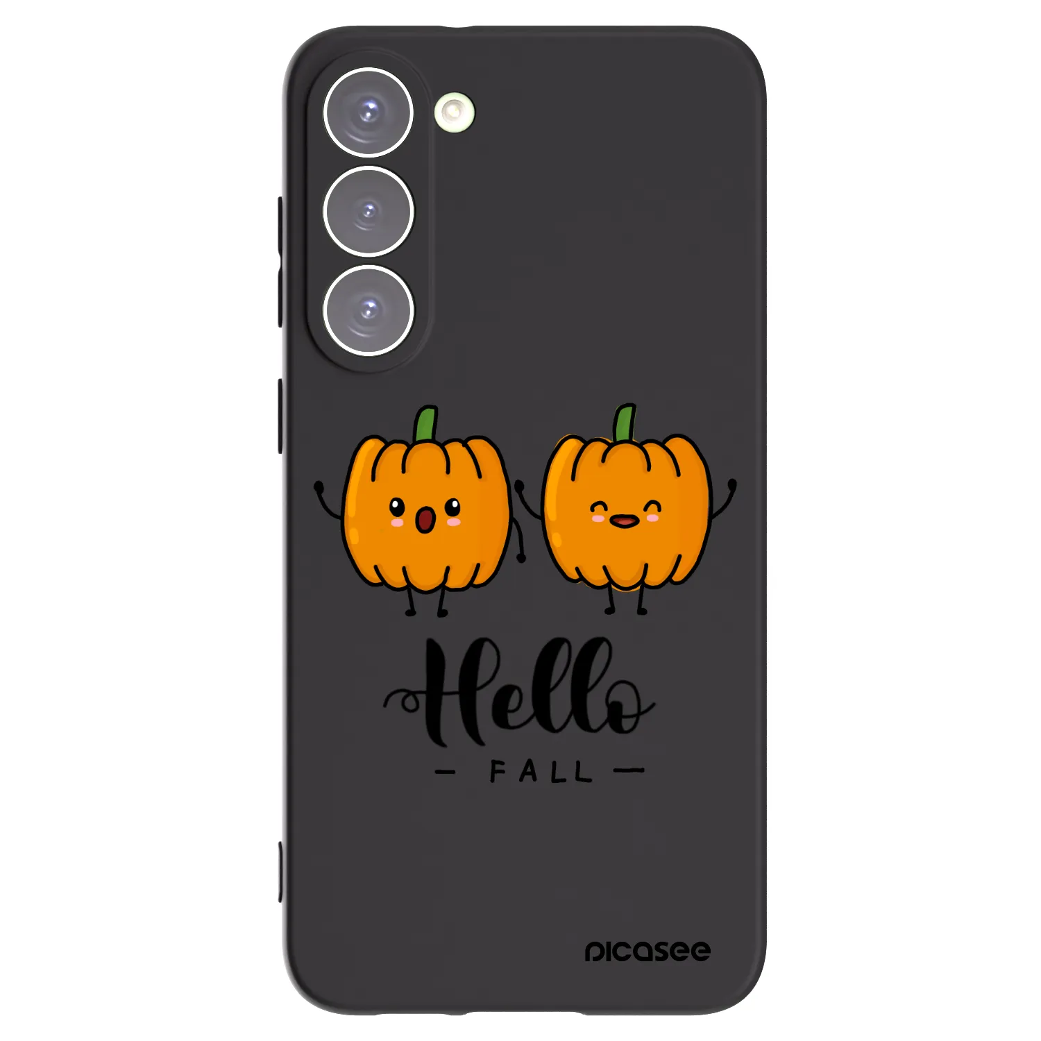 Picasee silikonový černý obal pro Samsung Galaxy S23+ 5G - Hallo Fall