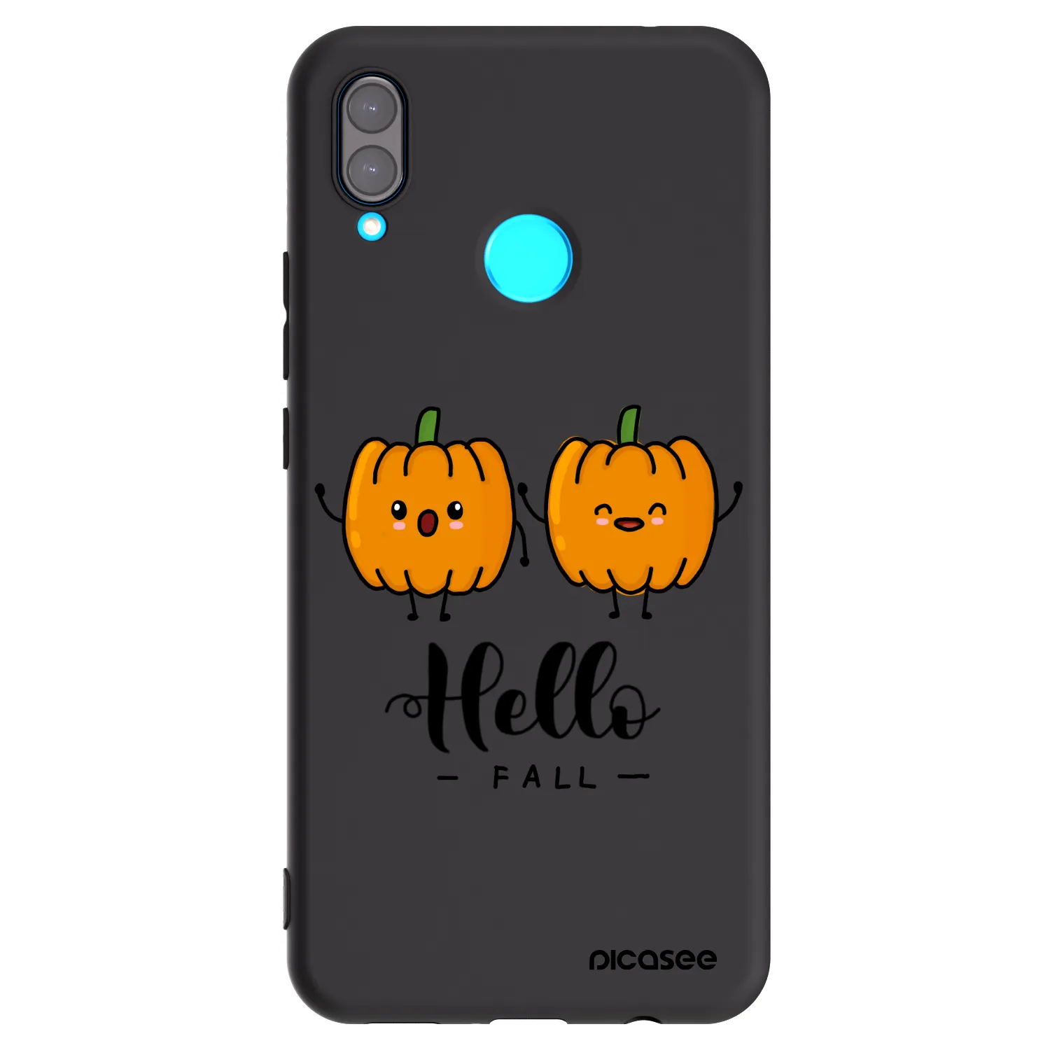 Picasee silikonový černý obal pro Huawei Nova 3i - Hallo Fall