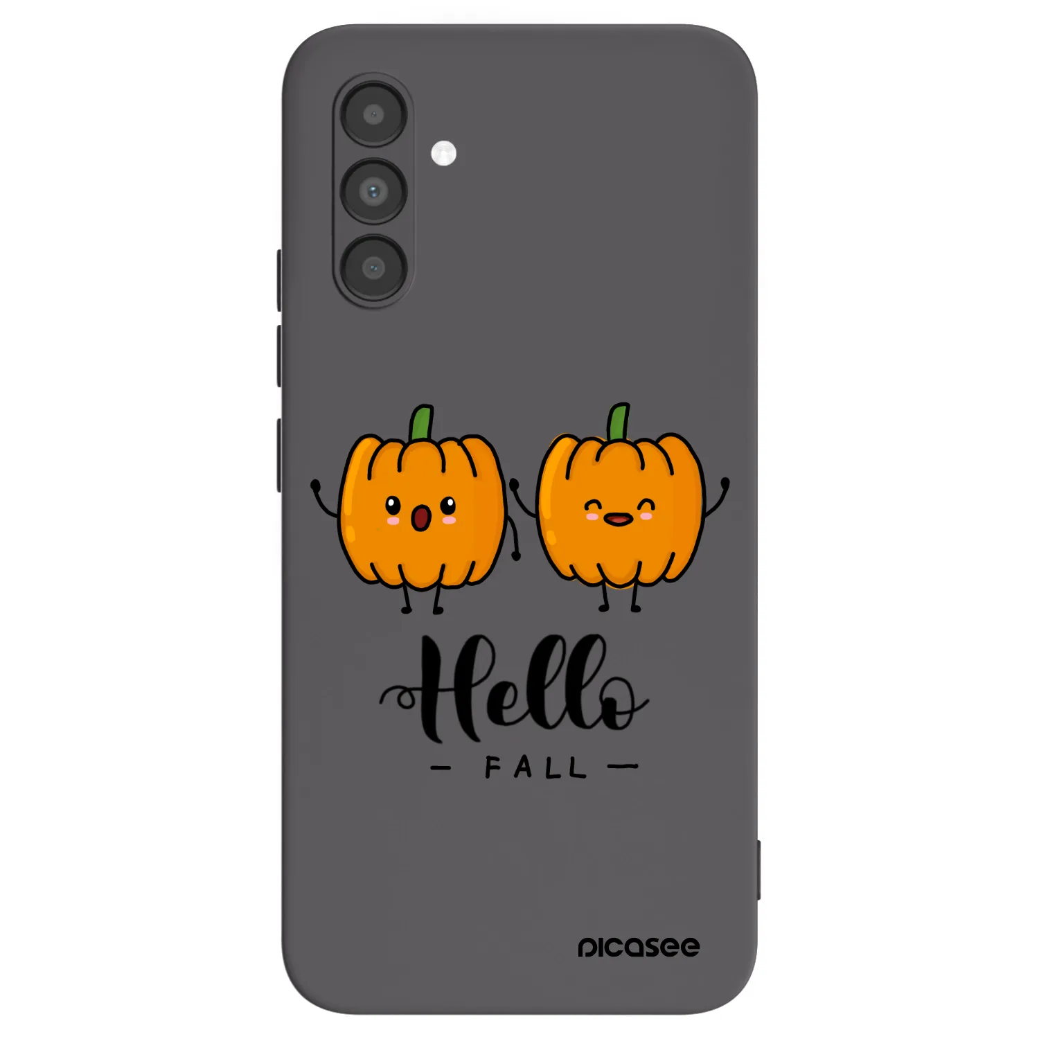 Picasee silikonový černý obal pro Samsung Galaxy A04s A047F - Hallo Fall