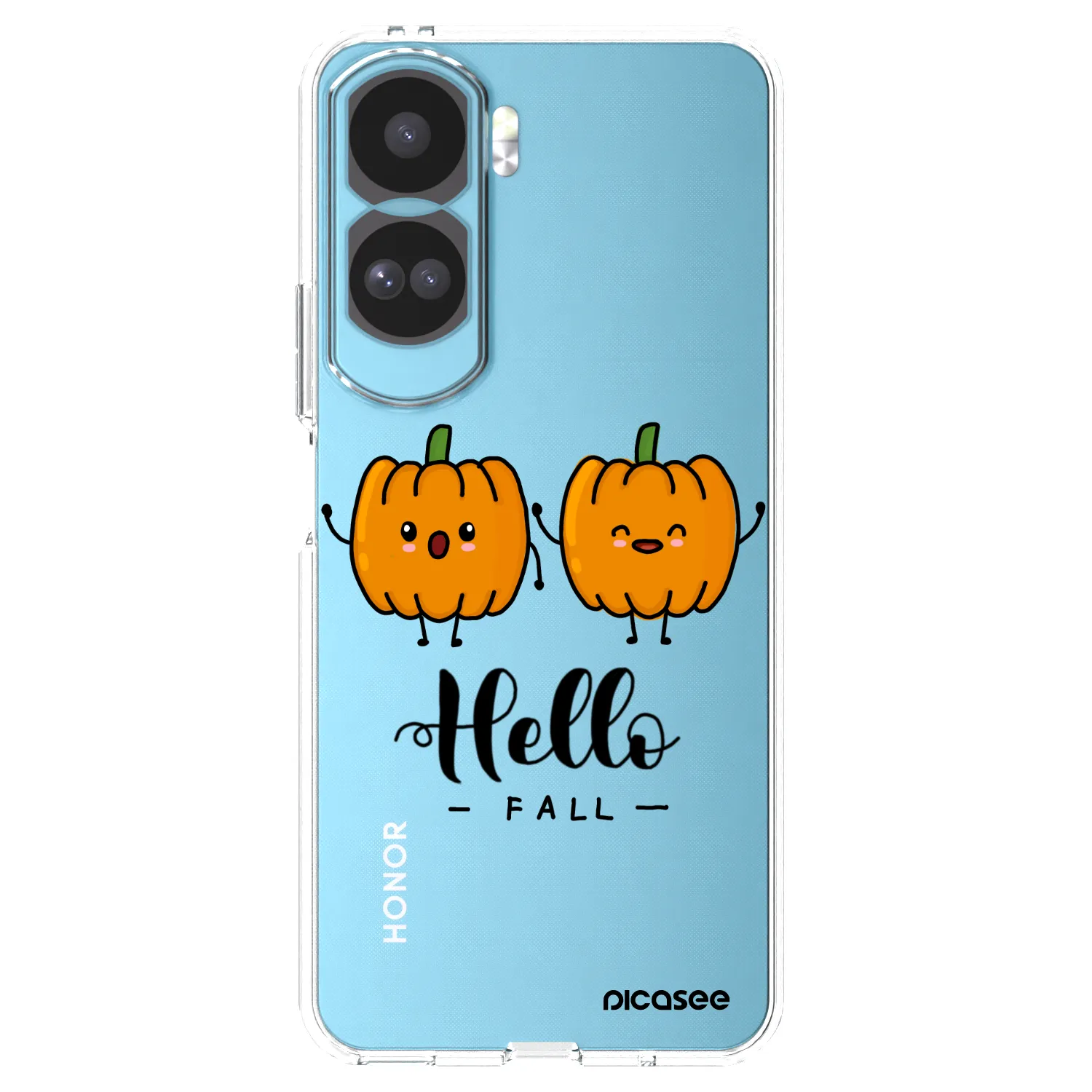Picasee silikonový průhledný obal pro Honor 90 Lite 5G - Hallo Fall