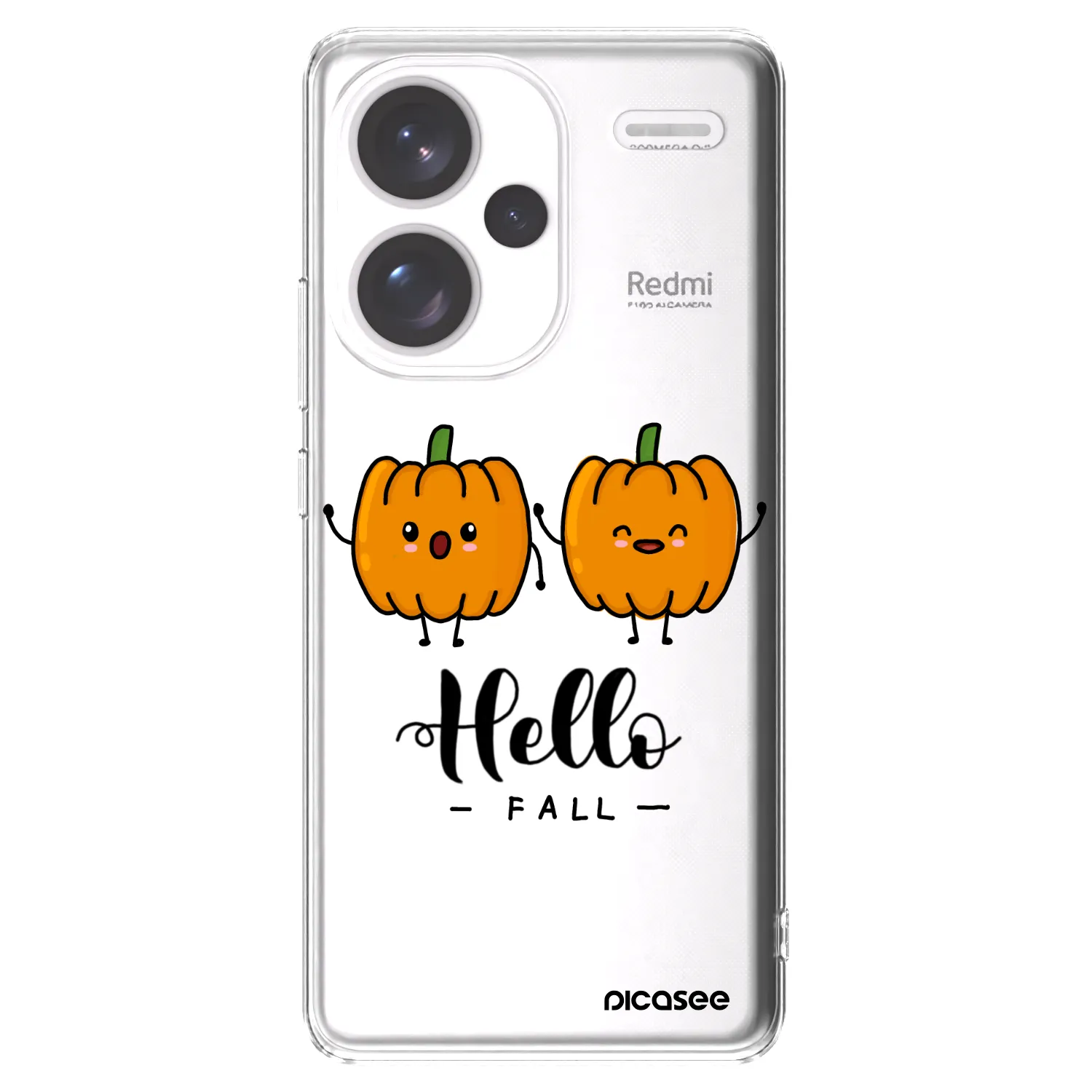 Picasee silikonový průhledný obal pro Xiaomi Redmi Note 13 Pro+ 5G - Hallo Fall