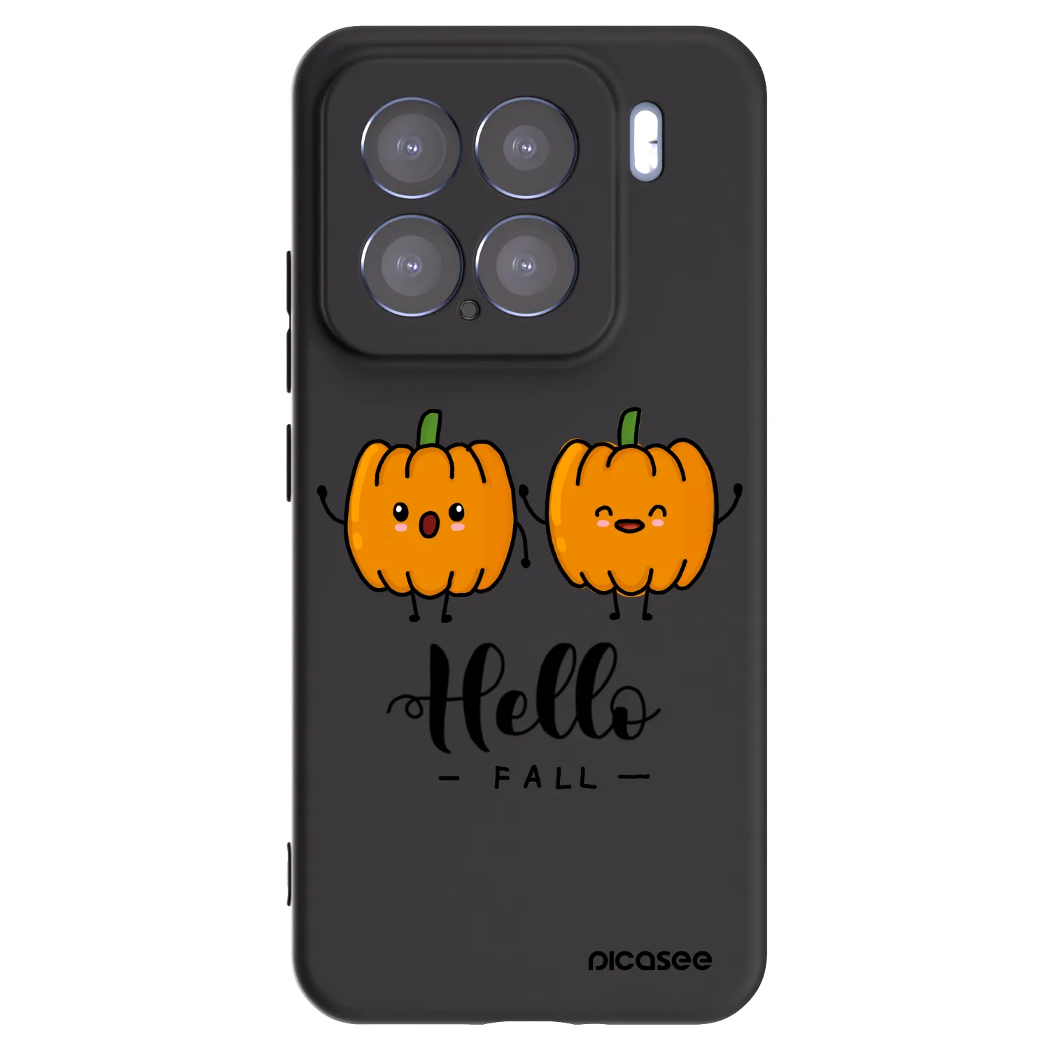 Picasee silikonový černý obal pro Xiaomi 15 - Hallo Fall