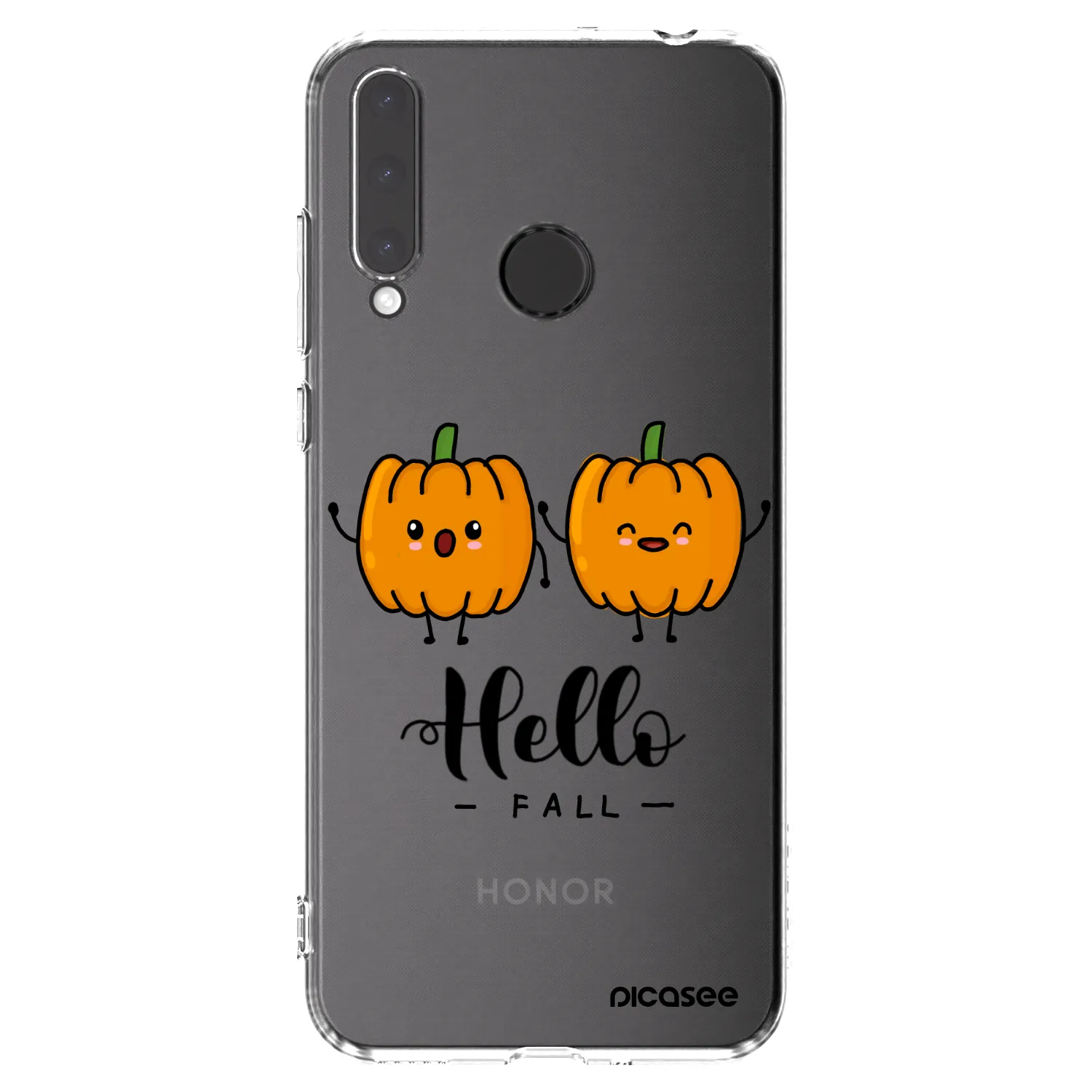 Picasee silikonový průhledný obal pro Honor 20 Lite - Hallo Fall